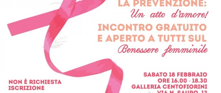 Incontro sulla prevenzione femminile – Sabato 18 Febbraio